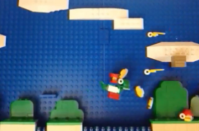 Lego super best sale mario stop motion