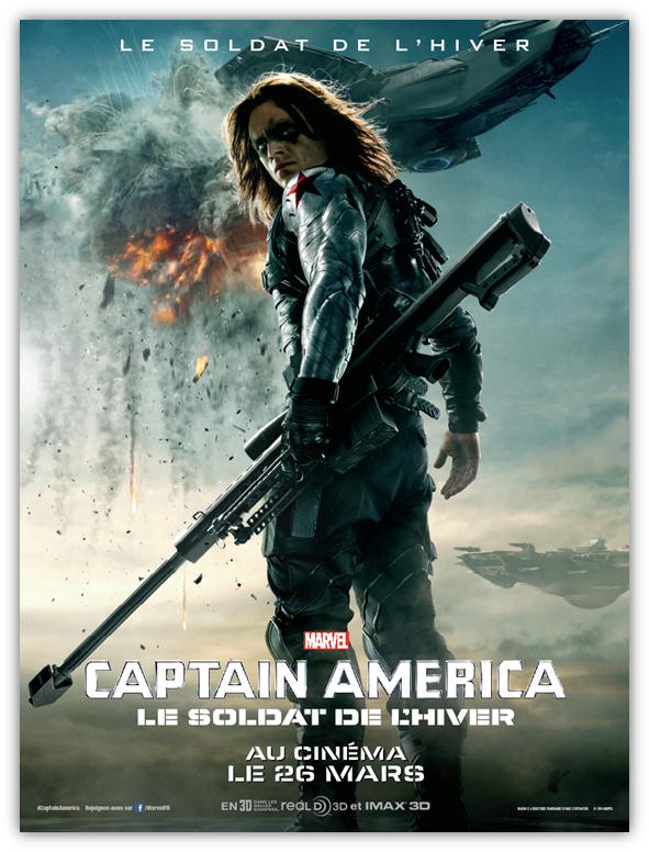 Captain America Winter Soldier Le Soldat poster