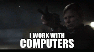 i work with computeur chloe o brian bad ass