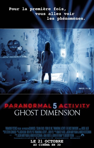 PARANORMAL ACTIVITY 5 GHOST DIMENSION - l'affiche