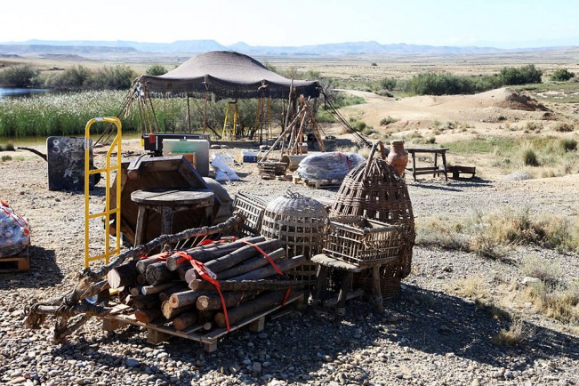 game-of-thrones-tournage-Bardenas-props