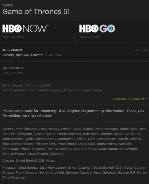 HBO-Now-Schedule