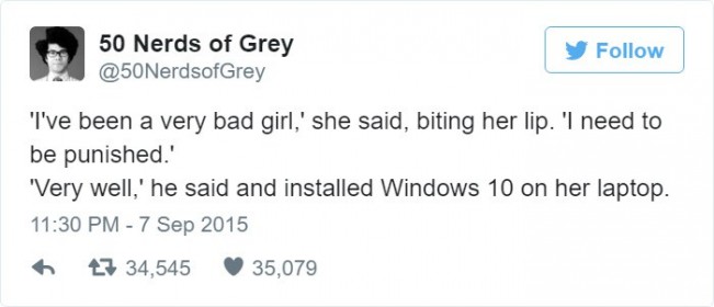 50 Nuances de Grey la version Nerd Windows 10