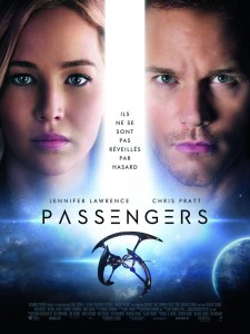 passengers Chris Pratt Jennifer lawrence affiche
