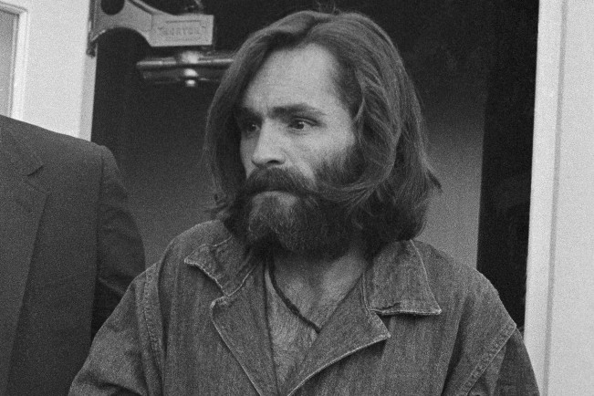 Charles Manson Arriving at Court in Handcuffs in Independence, CA.
