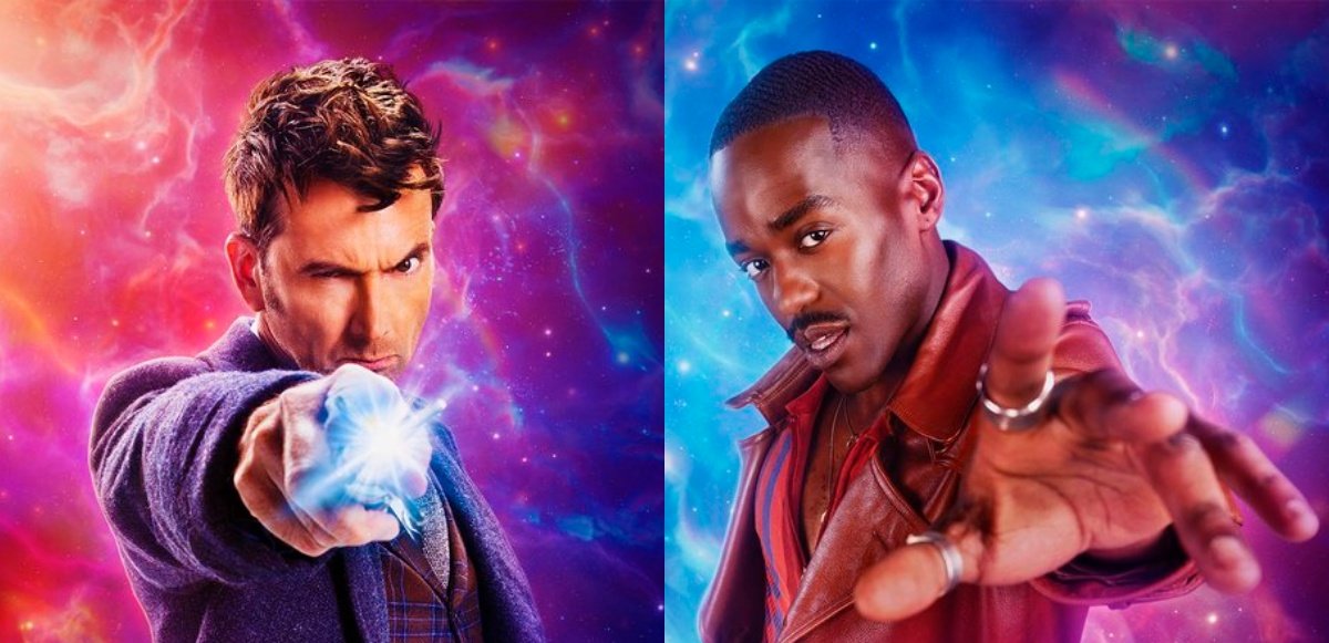 Doctor Who : Deux Docteurs et deux acolytes en affiches