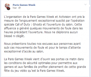 Mea Culpa Paris Games Week