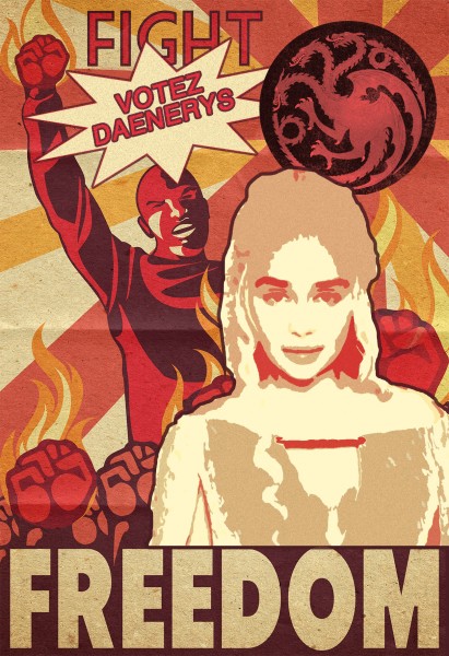 Brain-Présidentielle-affiche-daenerys-targaryan