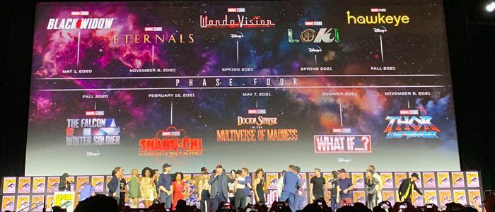 Marvel Tous Les Films De La Phases 4 Du Mcu Confirmés Au Comic Con